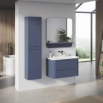 Ryflowane meble do łazienki Gloria 2.0. To projekt Grynasz Studio dla marki Devo